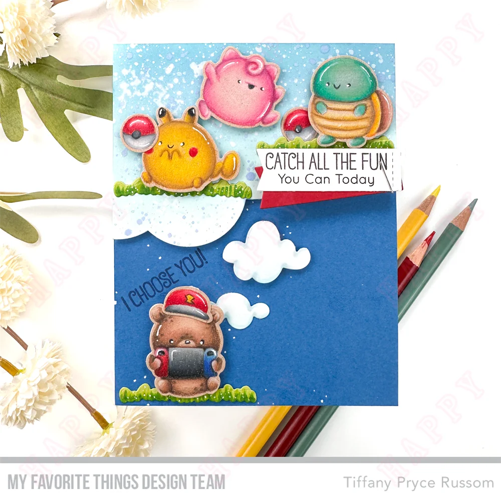 Fintastic Friends syreny czyste znaczki i metalowe matryce do robienia rękodzieła kartka z życzeniami Scrapbooking dekoracja