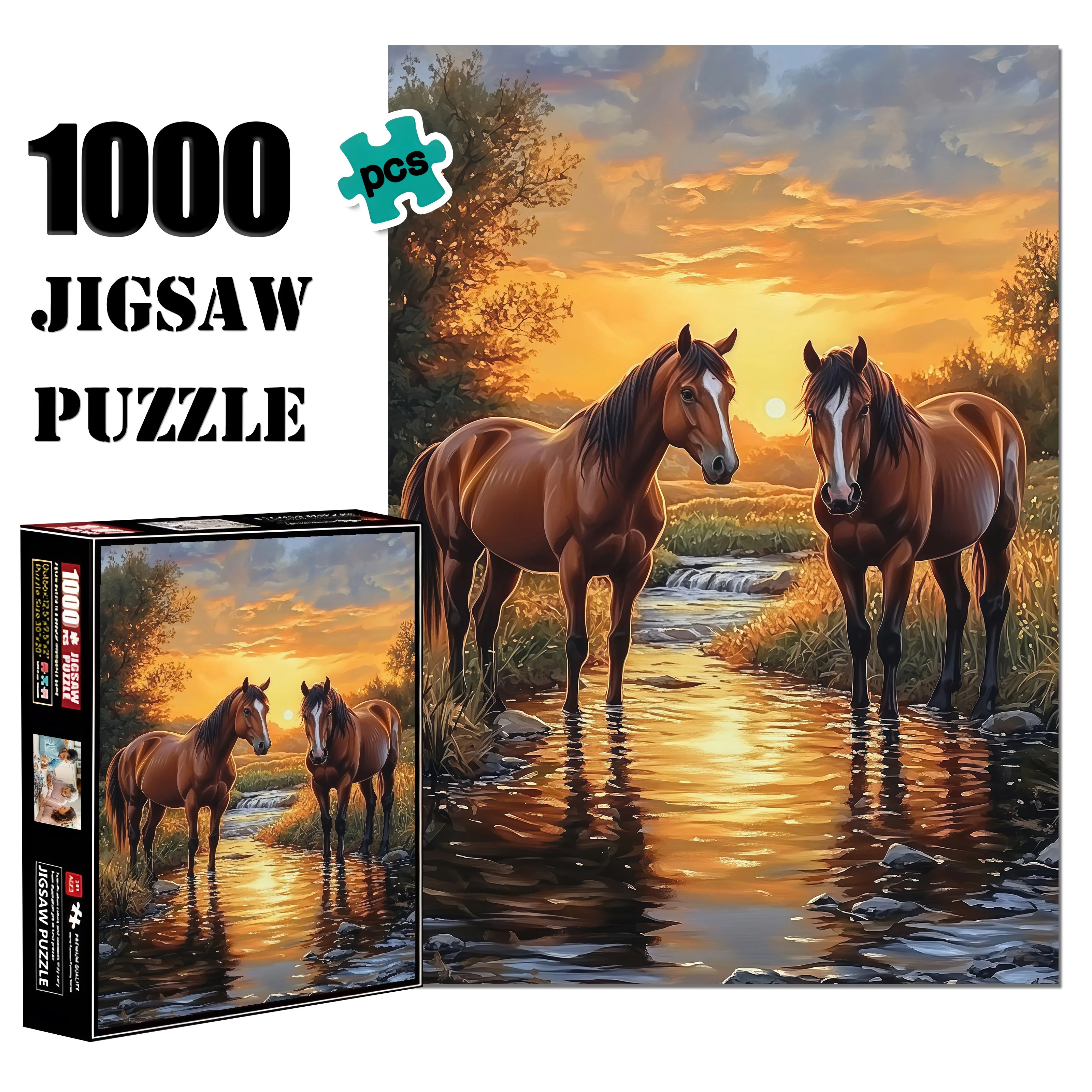 1000Pcs Horse And S…