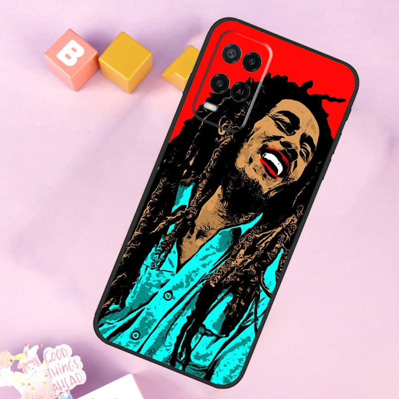 Bob Marley For OPPO A57 A17 A77 A96 A76 A16 A54 A74 A94 A98 A78 A58 A5 A9 A15 A52 A72 A53S A54S Case