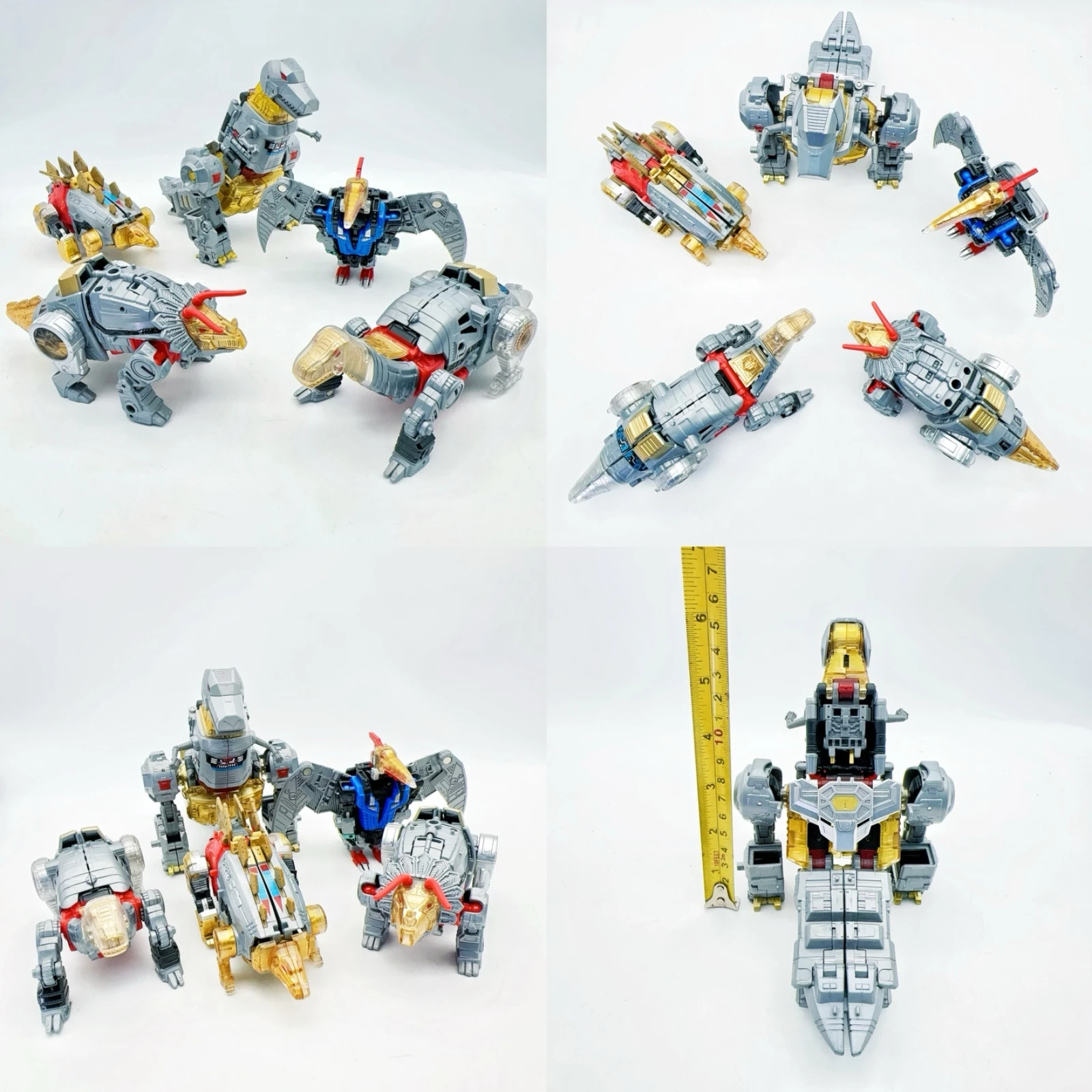 BPF 5IN1 Model Transformation G1 Robot Toy Dinoking Volcanicus Grimlock Slag Sludge Snarl Swoop Slash Dinobots KO Action Figure