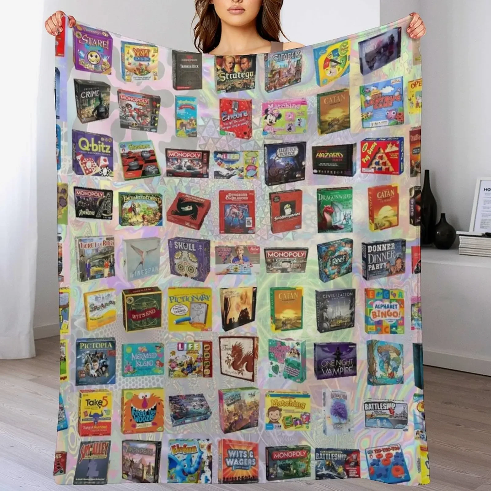 

Board Games Throw Blanket Furry Soft Big Hairys blankets and throws Blankets
