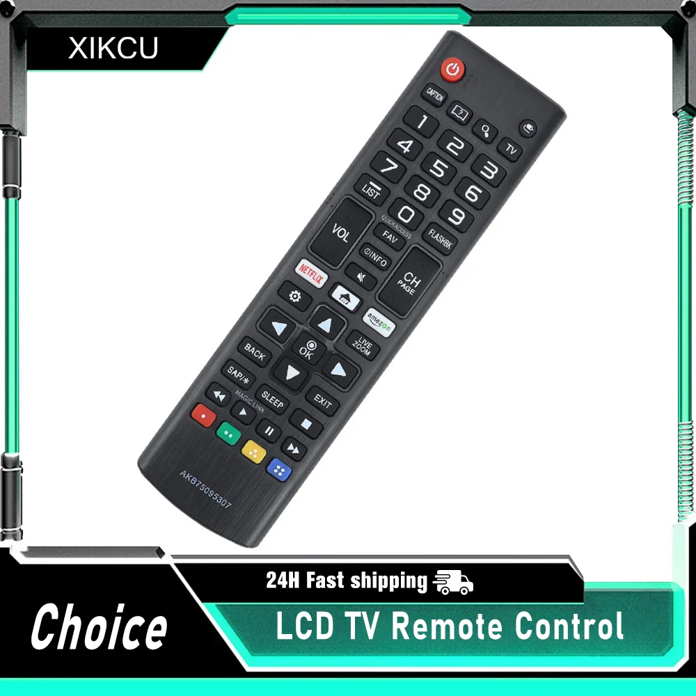 XIKCU AKB75095307 Remote Control for Smart TV Remote All LCD LED HDTV 3D Smart TV Models Remote Control