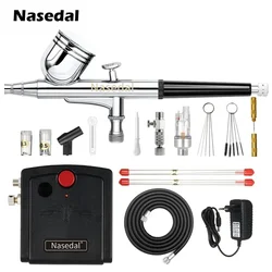 Nasedal NT-19 Kit compressore aerografo a doppia azione 0.3mm pistola a spruzzo aerografo per unghie modello aerografo torta auto pesce scarpe pittura