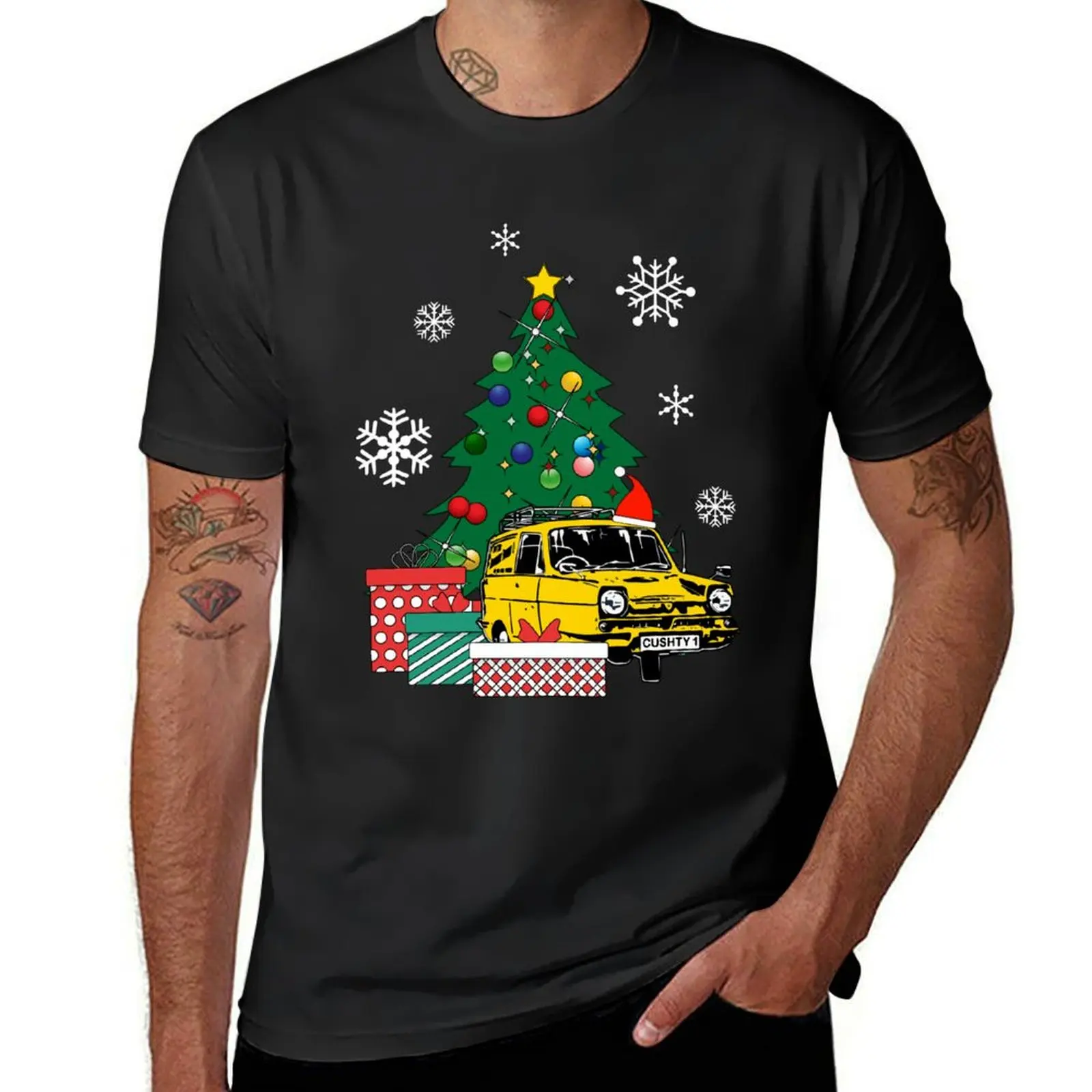 

Only Fools And Horses Car Around The Christmas Tree T-Shirt animal prinfor boys sweat heavyweights clothes for men