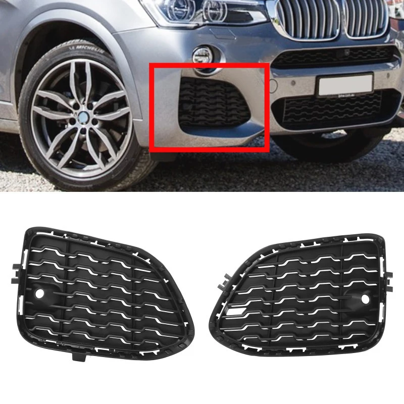 

for 2011-2018 BMW F25 F26 X3 X4 28i 28iX 35iX 28dX Front Bumper Grille Fog Lamp Cover 51118056941 51118056942