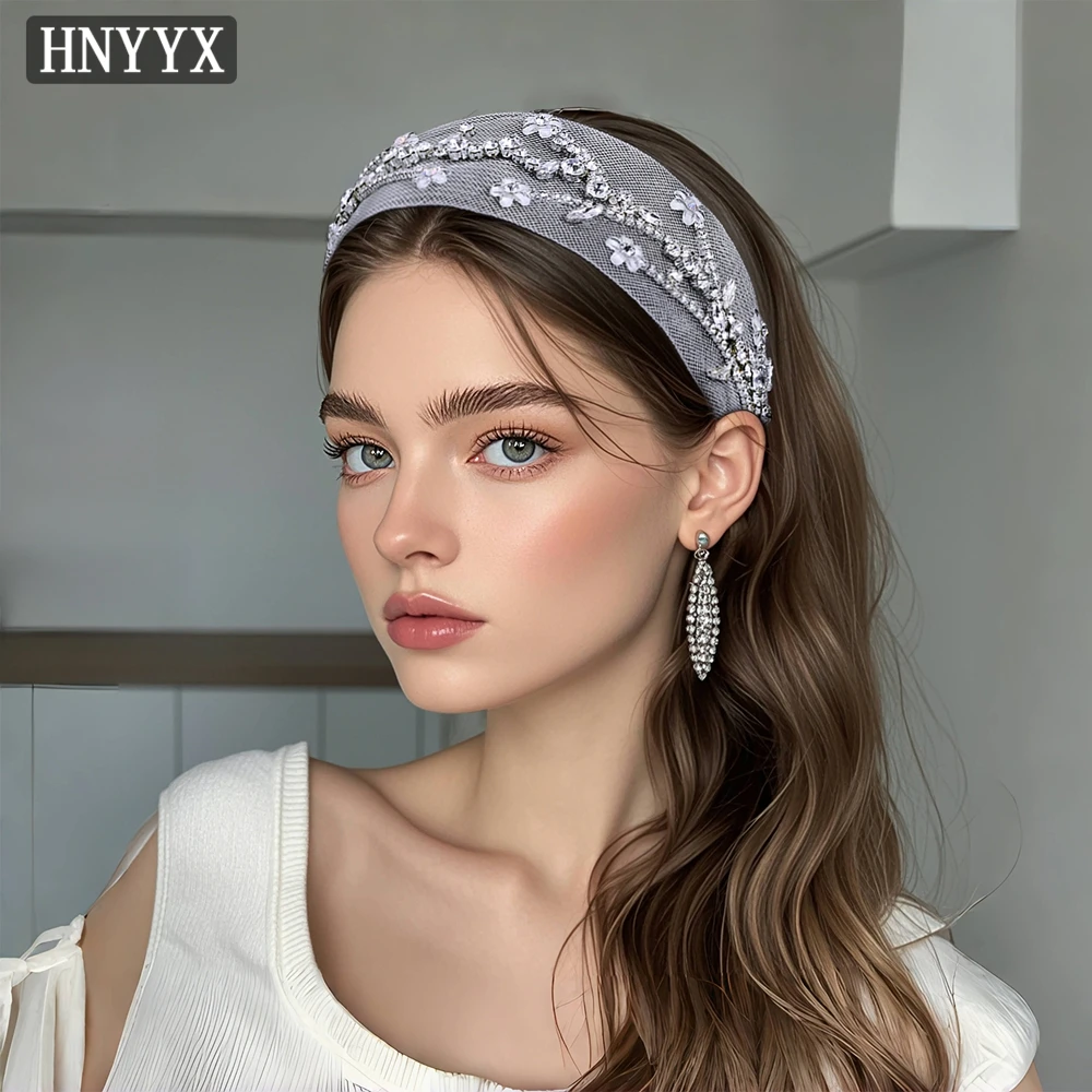 

YouLaPan Bridal Wedding Exquisite Mesh Water Diamond Hairband Handmade Elegant Women Banquet Party Ball Hair Accessories YXA150