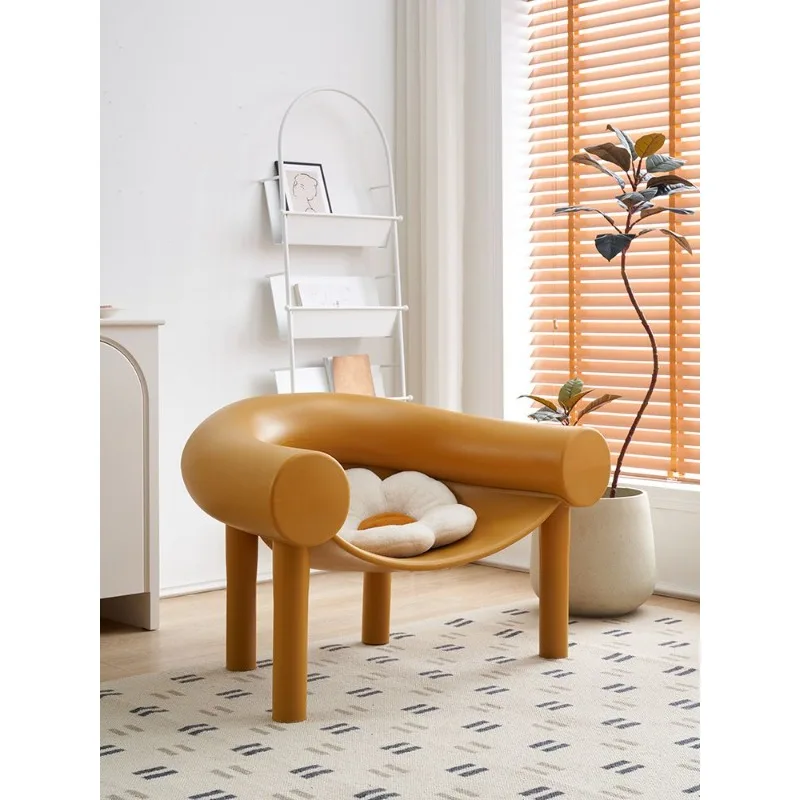 

Nordic designer modern simple chair horseshoe elephant leg home backrest Internet celebrity lazy