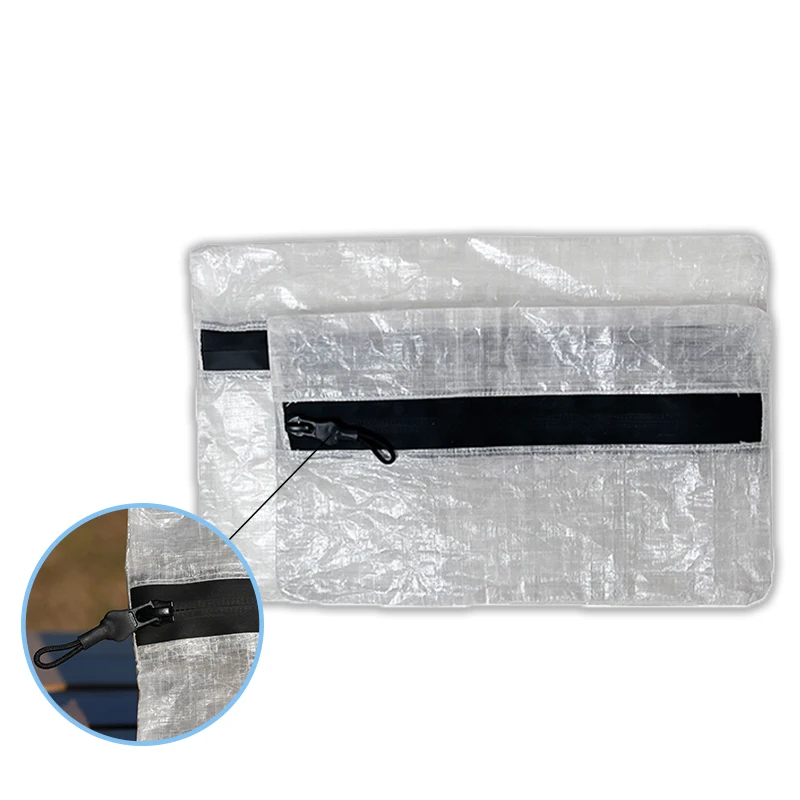 

11.3g Premium DCF Fiber Dry Bag Zipper- Space-Saving Organizer For Hiking, Travel Waterproof Ultralight Storage Camping Gear