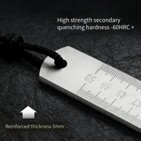 Engineered for Emergencies: 50cm Stainless Steel Ruler with Hardened Tip for Measurement | Drafting Multi‑Tool&Window-Breaking 4