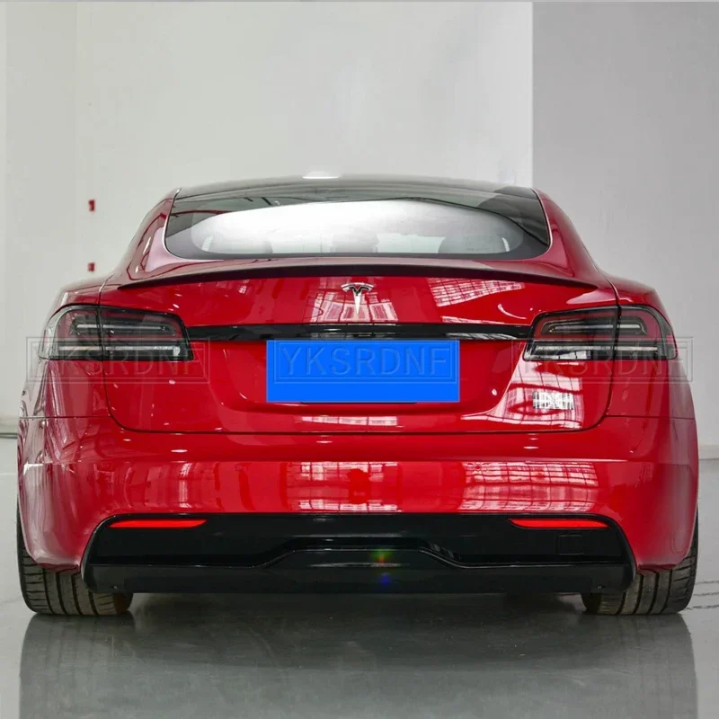 For Tesla Model S 2012-2023 high quality ABS material car tailgate primer color rear spoiler model s car trunk spoiler splitter