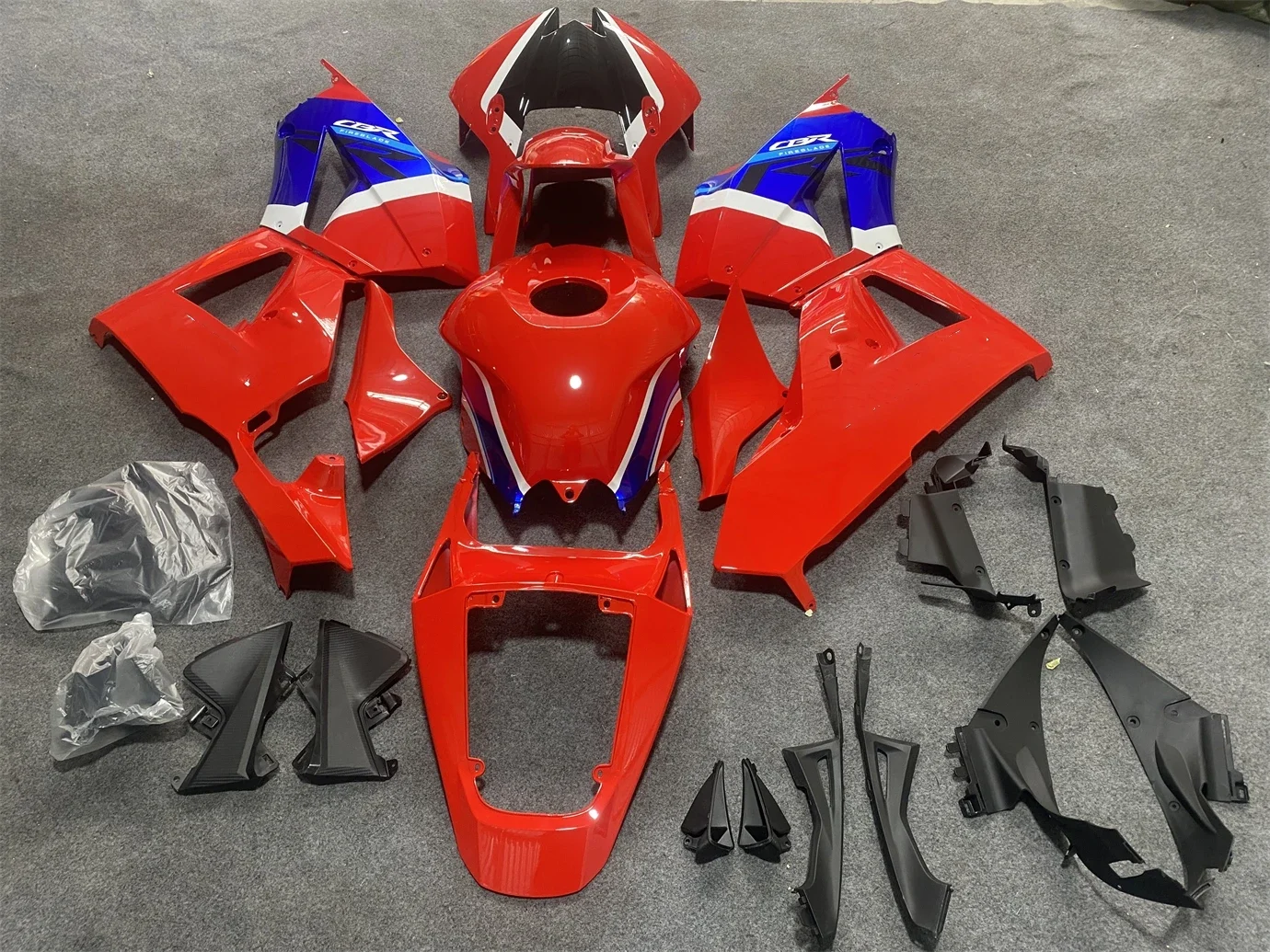 Carenado de cuerpo entero para motocicleta, adecuado para CBR600RR 2013 2014-2016-2019 años CBR600 13-19, carenado rojo, azul y negro