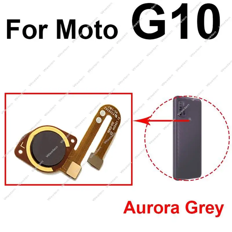 FingerPrint Sensor Flex Cable For Motorola Moto G10 G20 G30 G50 G60 G60S G50 5G Home Button Touch ID Ribbon Replacement Parts