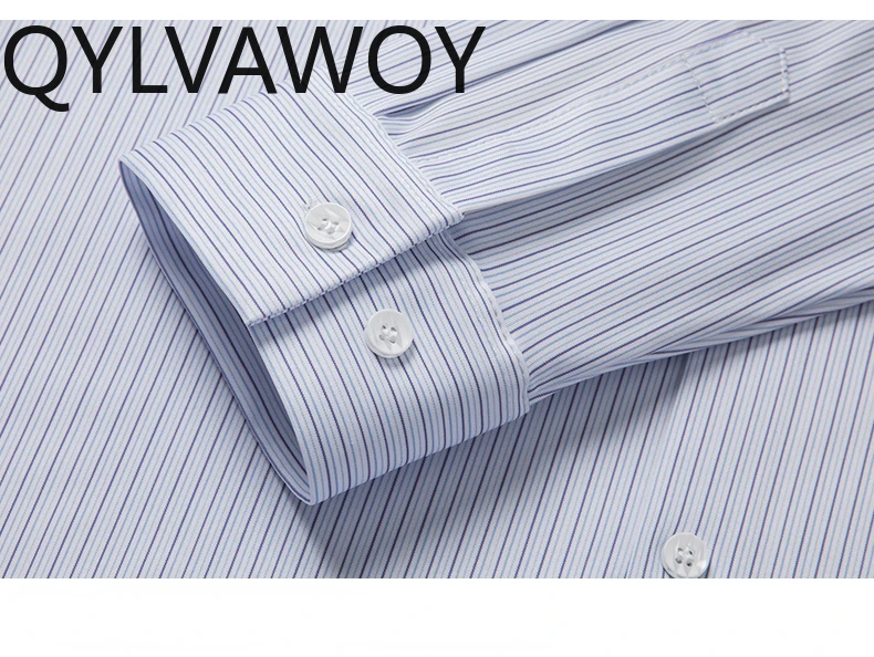 QYLVAWOY 100% Mulberry Silk Shirts for Men Clothing 2024 Spring Autumn Mens Shirts Business Casual Long Sleeve Top White Shirt