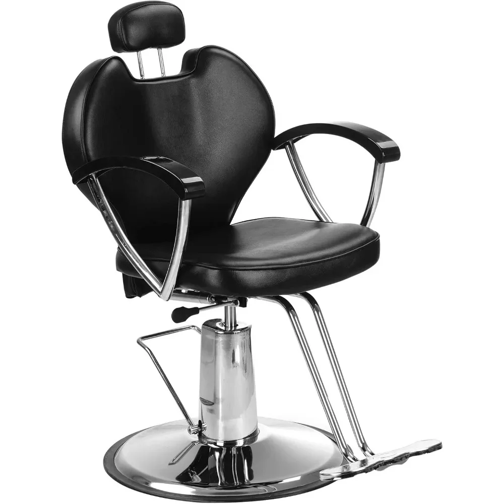 

Black Recline Hydraulic Styling Barber Chair Hair Spa Beauty Salon Equipment