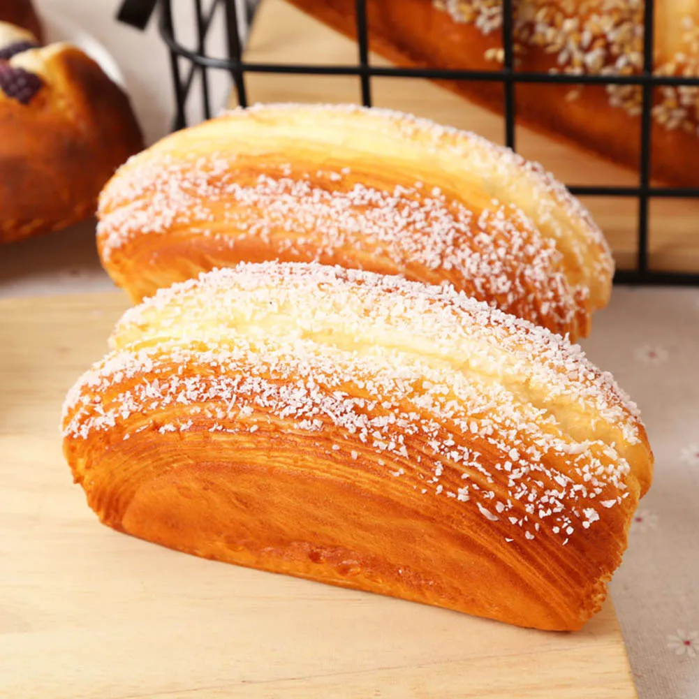 Realistic PU Faux Bread Model for Home Decoration and Pastry Room Displays Photo Props for Bakery and Restaurant Use