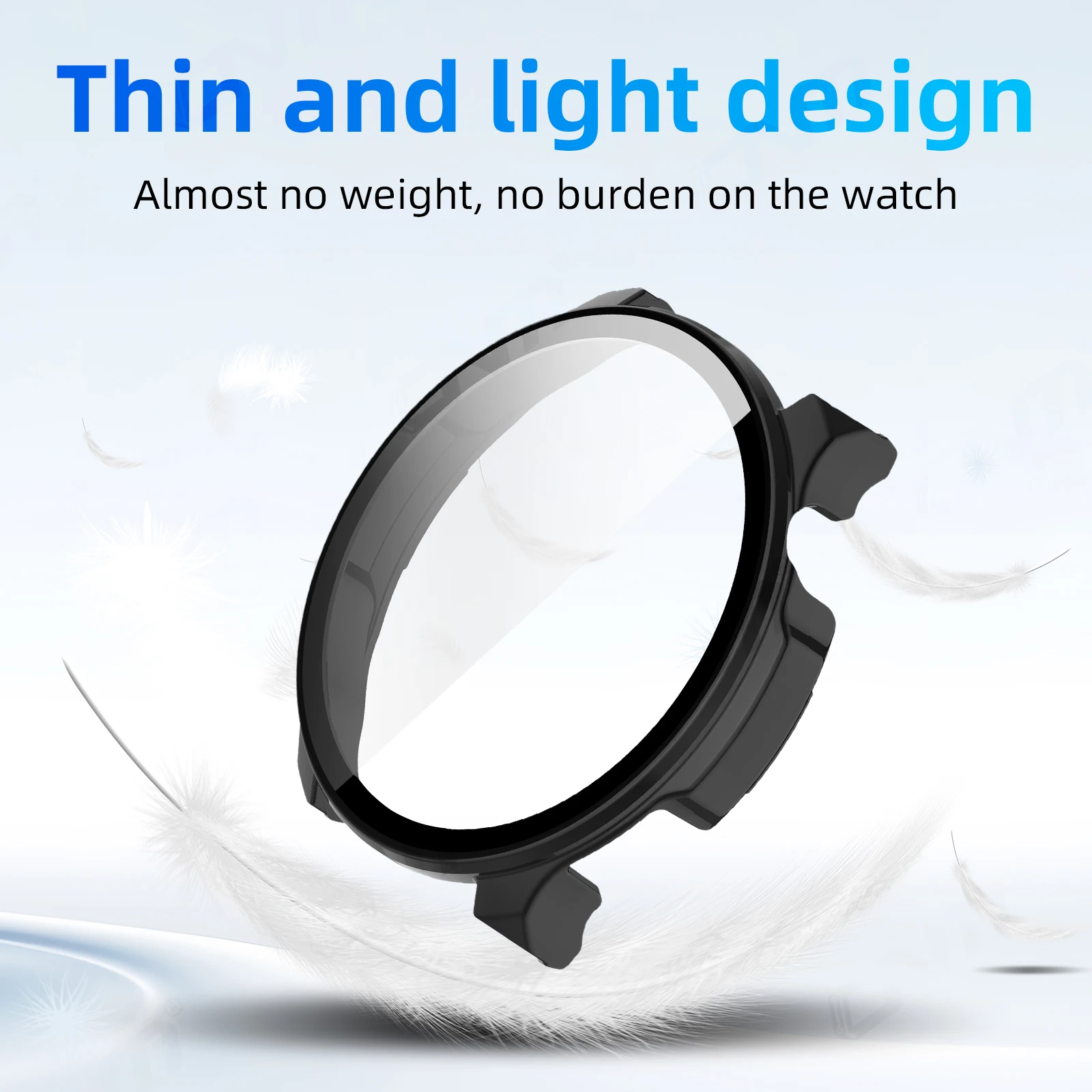 Casing Jam Tangan Pintar untuk Amazfit Balance 2 - Cangkang & Film Terintegrasi, Perlindungan Tahan Lama & Bergaya, Aksesori Jam Tangan Pintar