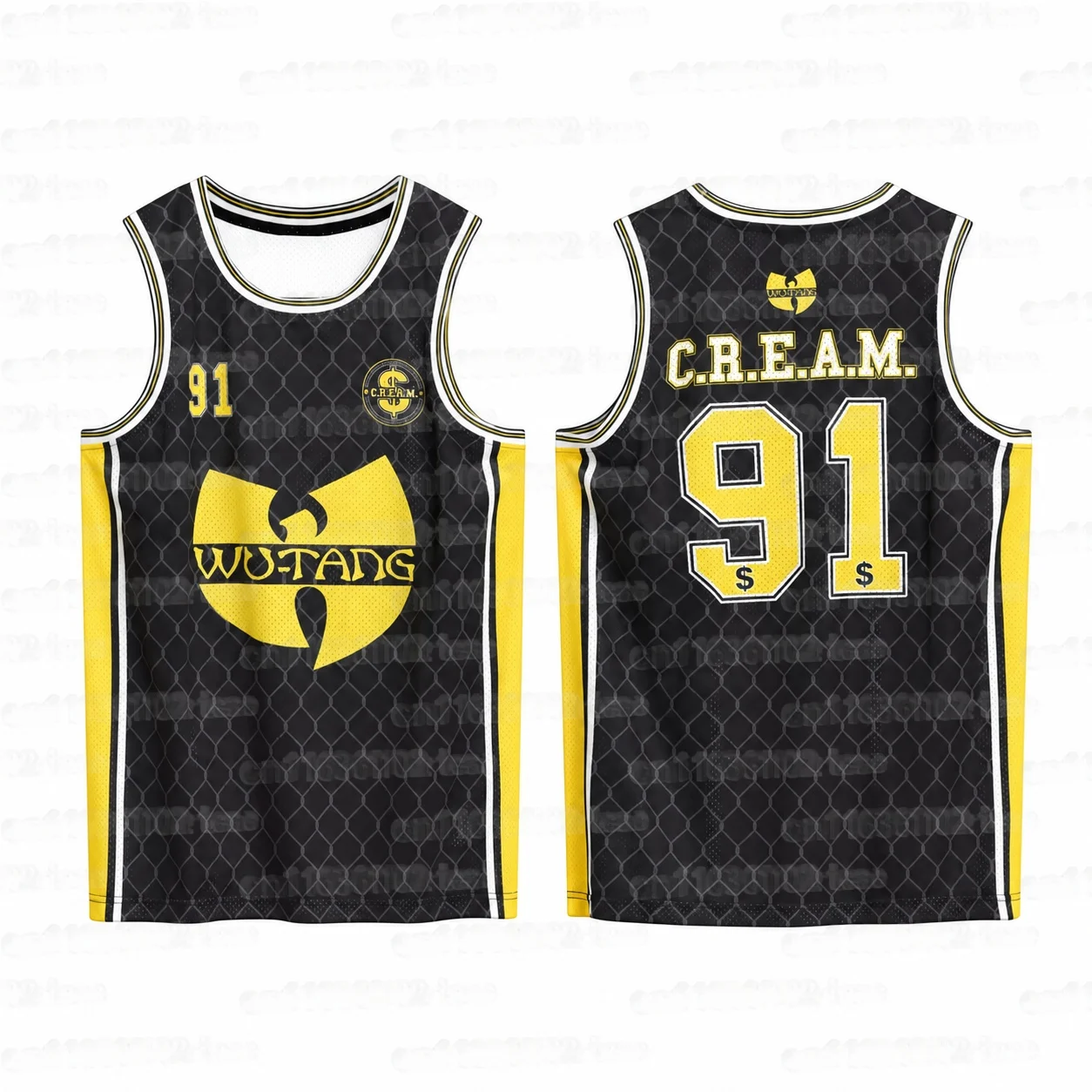 2026-2027 Wu Tang Family Basketball-Trainings-Sportbekleidung, ärmelloses Shirt für Erwachsene, Hip-Hop-Style-Familien-Freizeit-Top-Weste – Detail 4