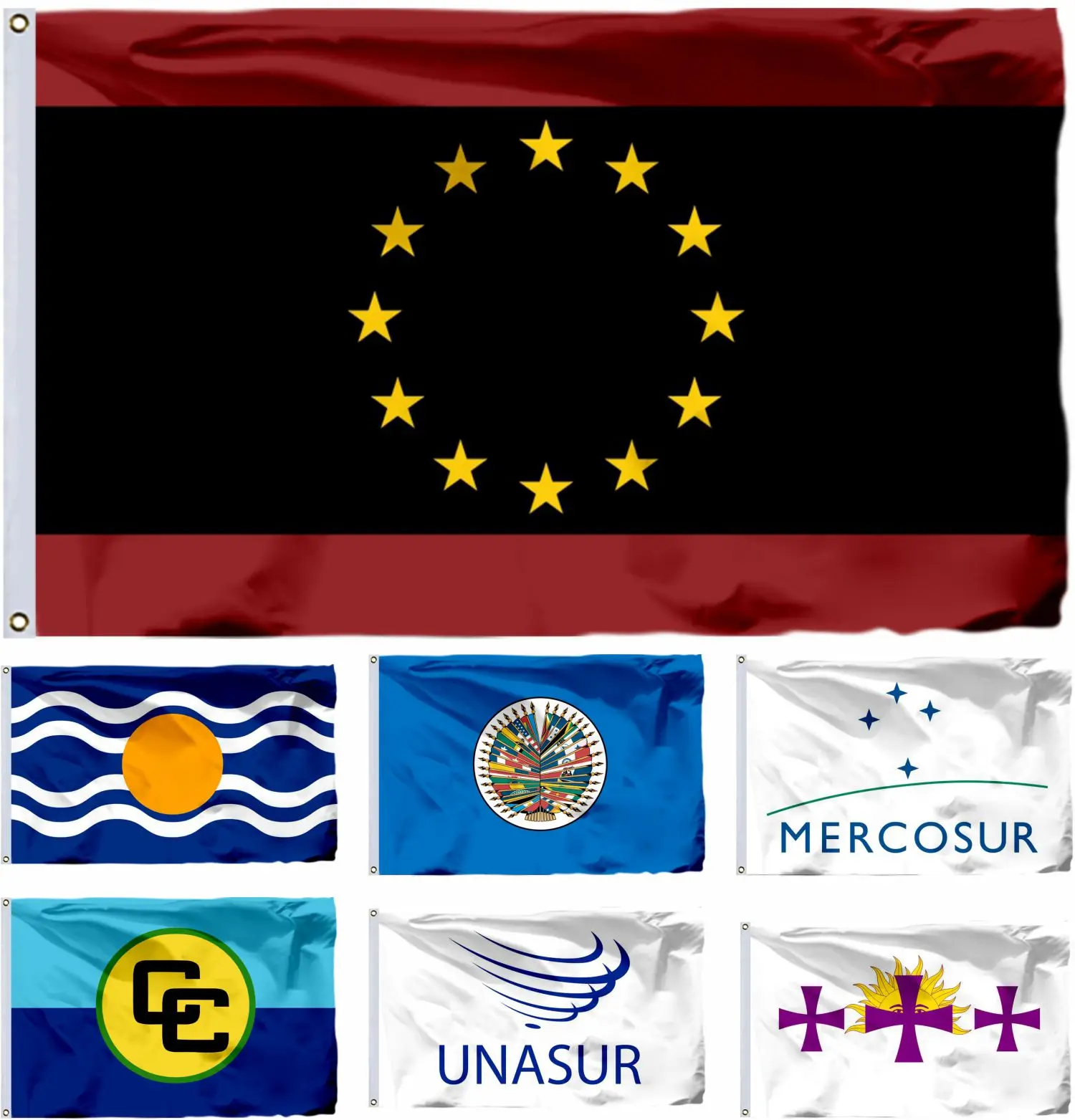 Federation Americas Flag 90x150cm Organization American States 3x5ft Race Flags and West Indies Federation Banners
