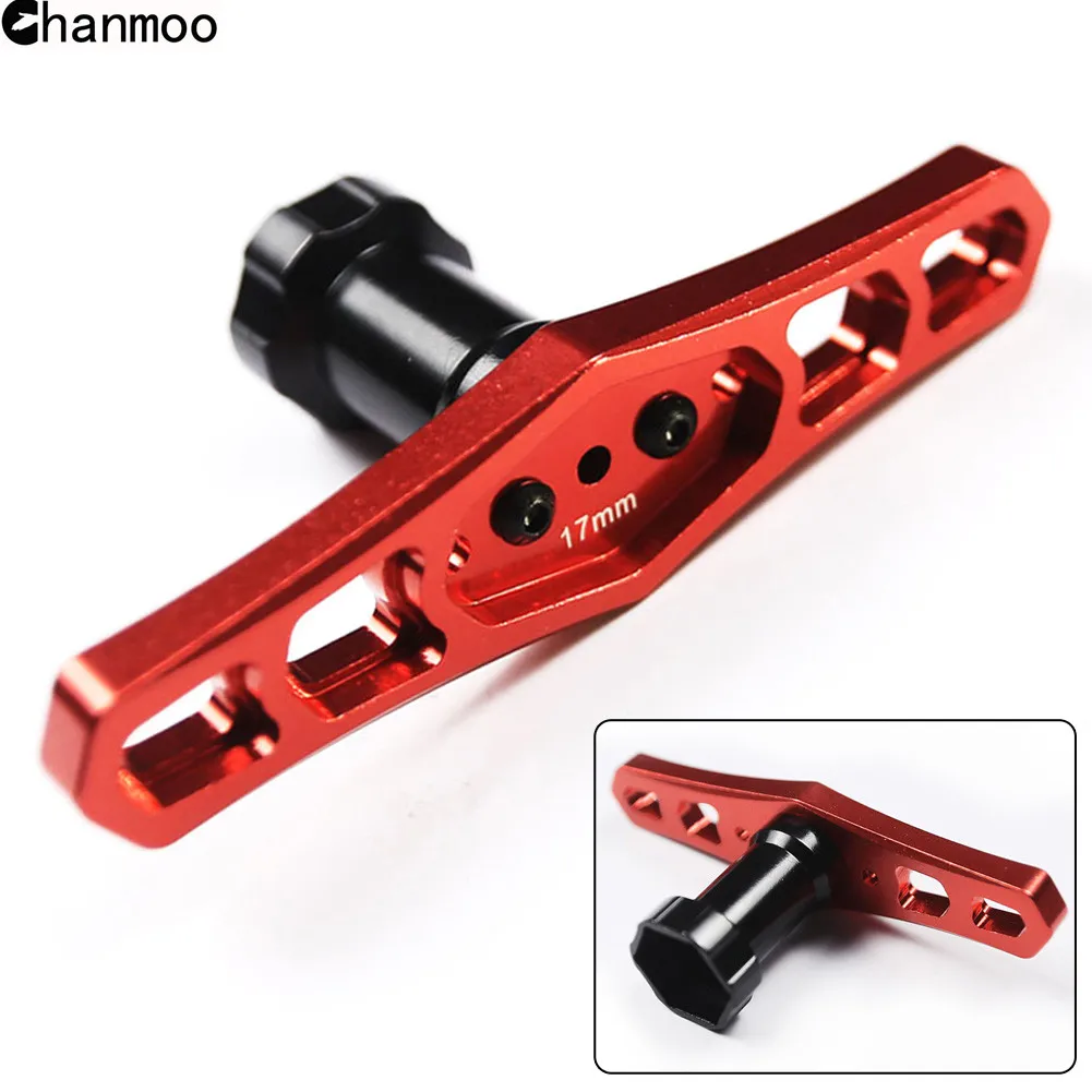 17mm Metal Wheel HEX Nuts Sleeve Wrench Tool for 1/8 1/10 RC Crawler Car Off Road Car Monster Truck Sleeve Tools UPgrade Parts