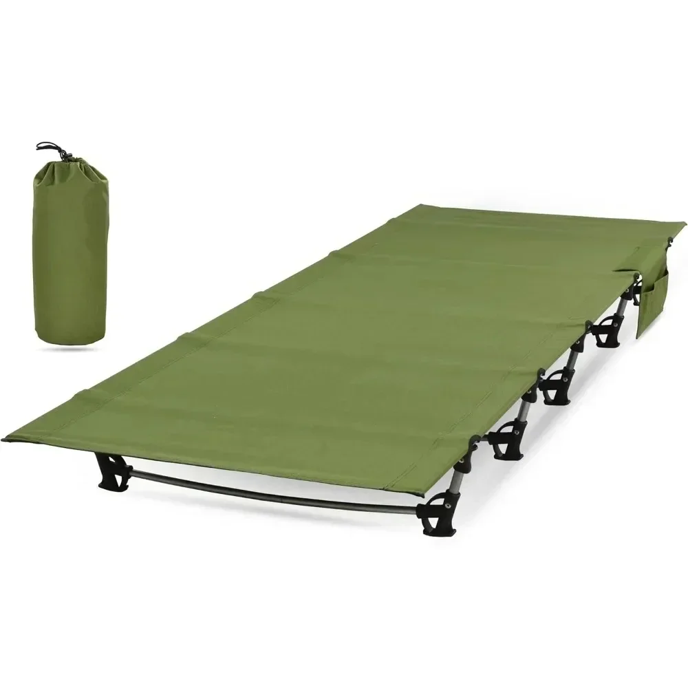 Cama plegable ultraligera para acampar, compacta portátil para viajes al aire libre, base para campamento, senderismo, montañismo