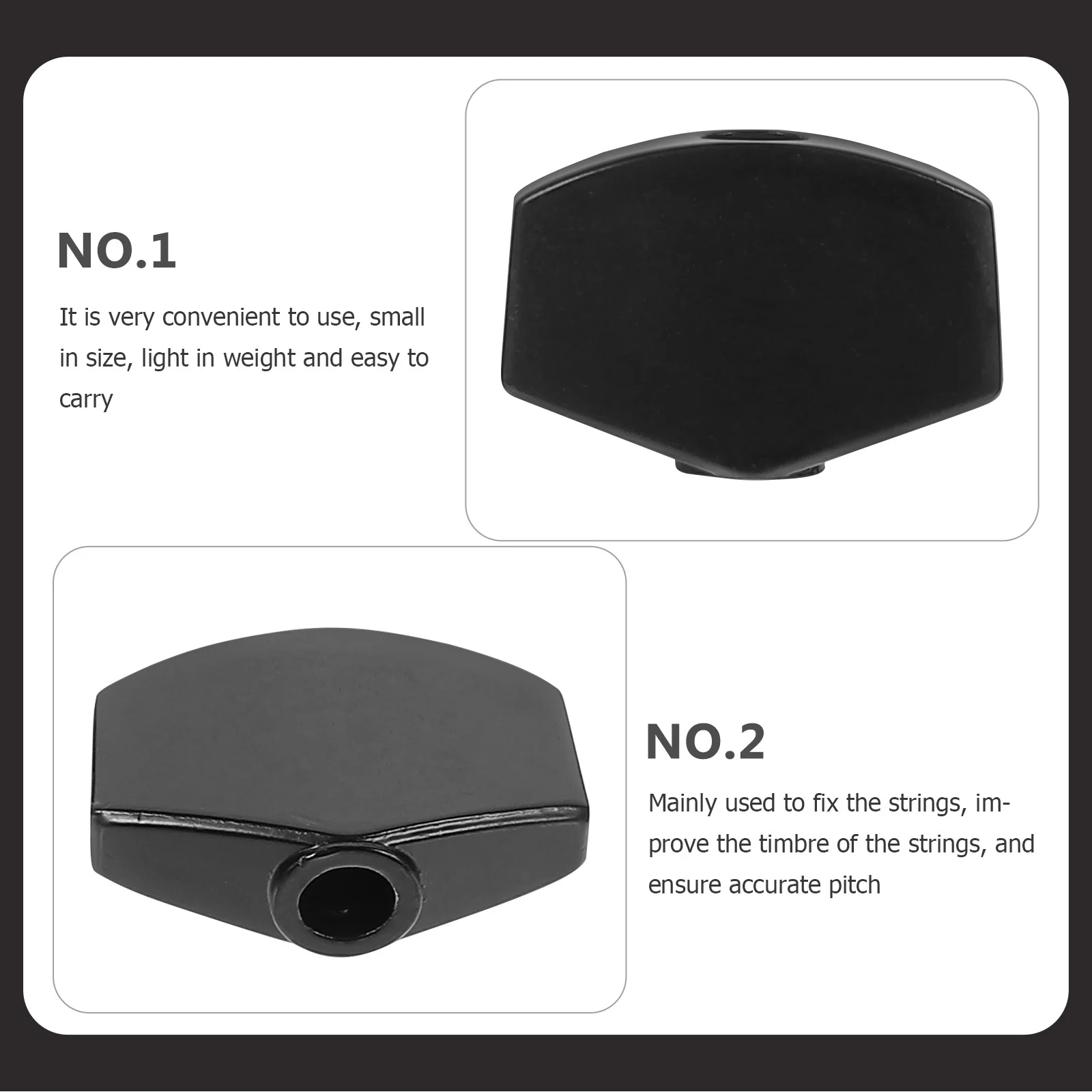 

6Sets Guitar Tuning Knobs Durable Metal Tuner Handles String Lock Function Replacement Accurate Pitch for Acoustic Electric