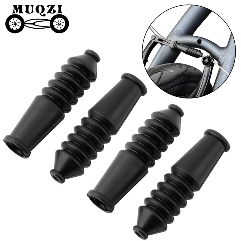 MUQZI 10pcs V Brake Cable Rubber Boot Protective Bike Brake Line Cable Rubber Dust Waterproof Protection Boot V-Brake Sleeve