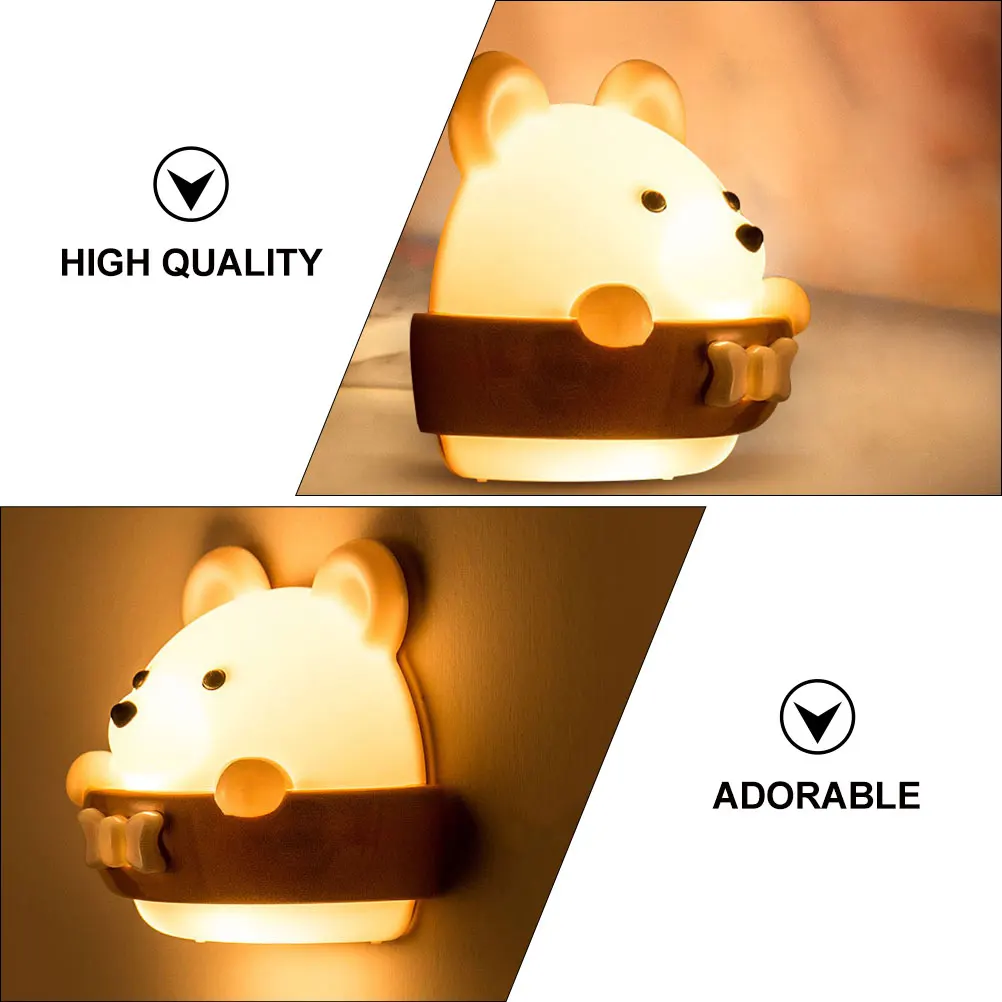 

Mini Bear Light LED Besides Lamp Rechargeable Mini Bear Besides Lamp USB Portable Child Bedroom Lighting Gift Wall Decor