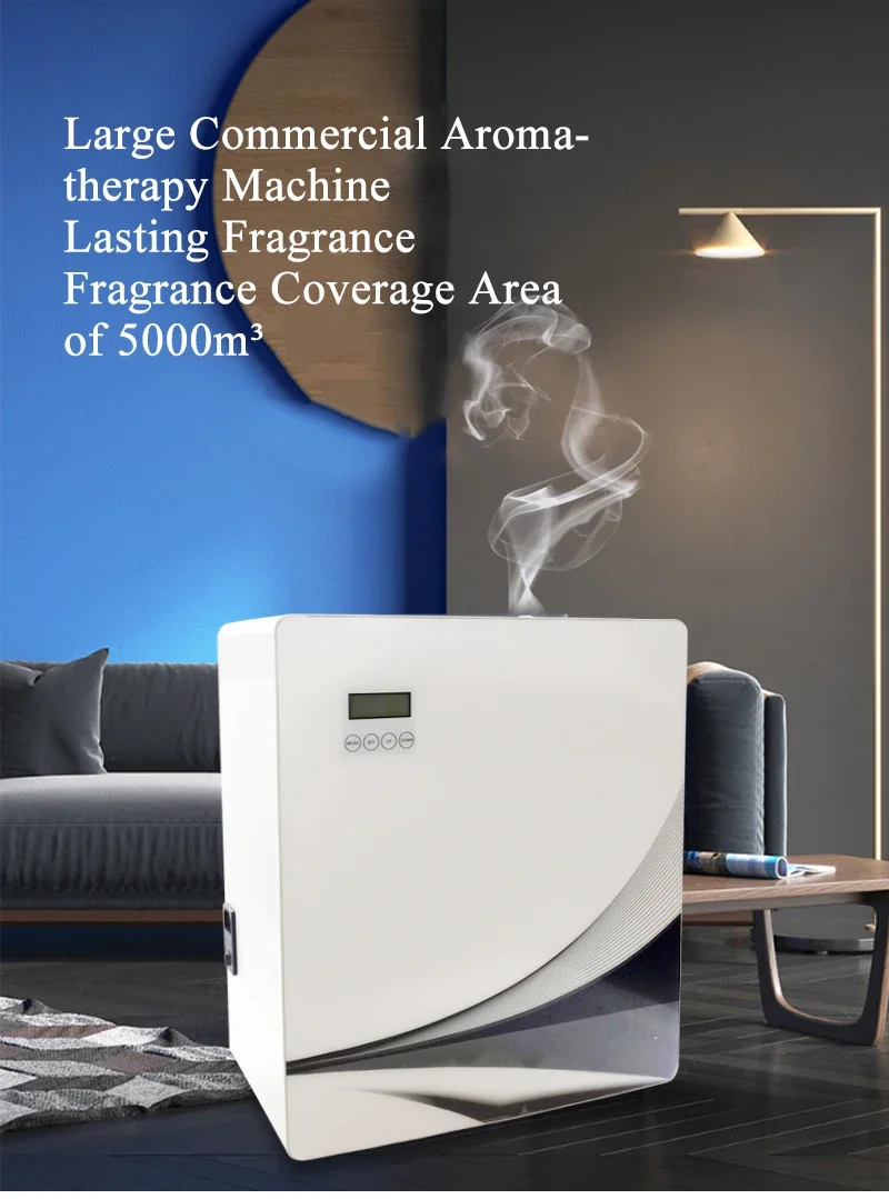 Electric HVAC Fragrance Spraying Machine Led Digital Display Smart Wall Mounted Stand Scent Aromatherapy Diffuser