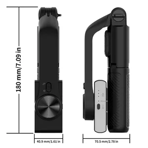 Smartphone portable cardan stabilizer, 1-axis with selfie stick, tripod support, wireless bluetooth control, iPhone, Android 6 Main Stabilizer Sales - №3