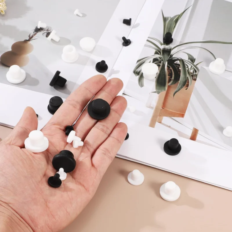 Heat-Resistant Silicone Round Solid Plug  T-plug Dustproof Stopper Silicone Seal Cap Silicone Plugs To Cover Holes Sealing End C