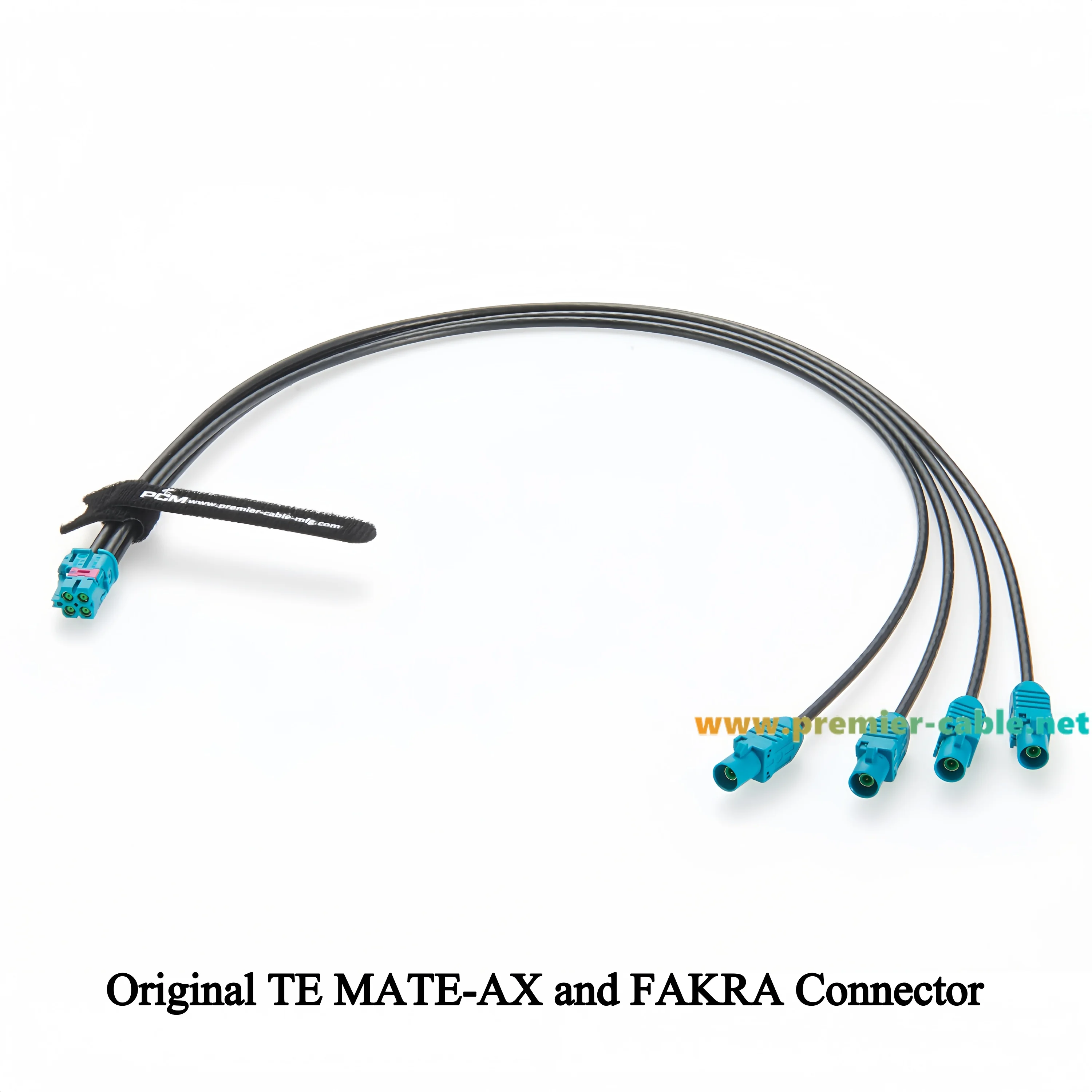 Quad TE Mate-AX Mini Fakra zu Fakra Automotive Breakout-Kabel 2298721-9 zu 2-2326914-0 für NVIDIA Drive AGX Thor, GMSL2 Kamera – Detail 2