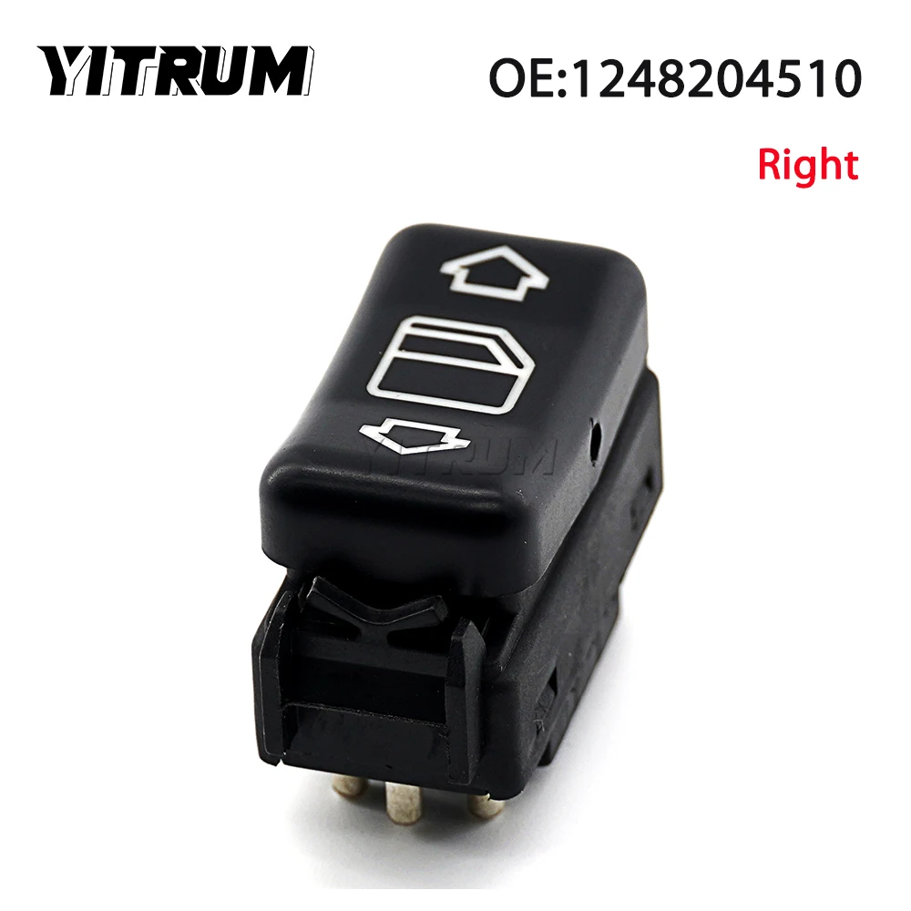 YITRUM A1248204610 A1248204510 Left/Right Power Window Switch Button For Mercedes Benz E-Class W124 S-Class W126 W201 W463