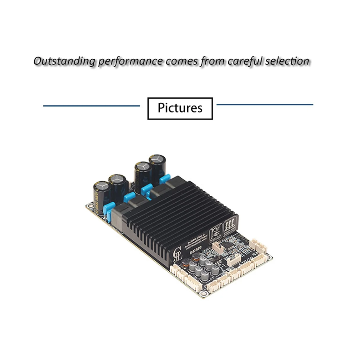 BDM9 TPA3255 2X300W Bluetooth, papan penguat daya BT5.0 Stereo daya tinggi dapat disesuaikan