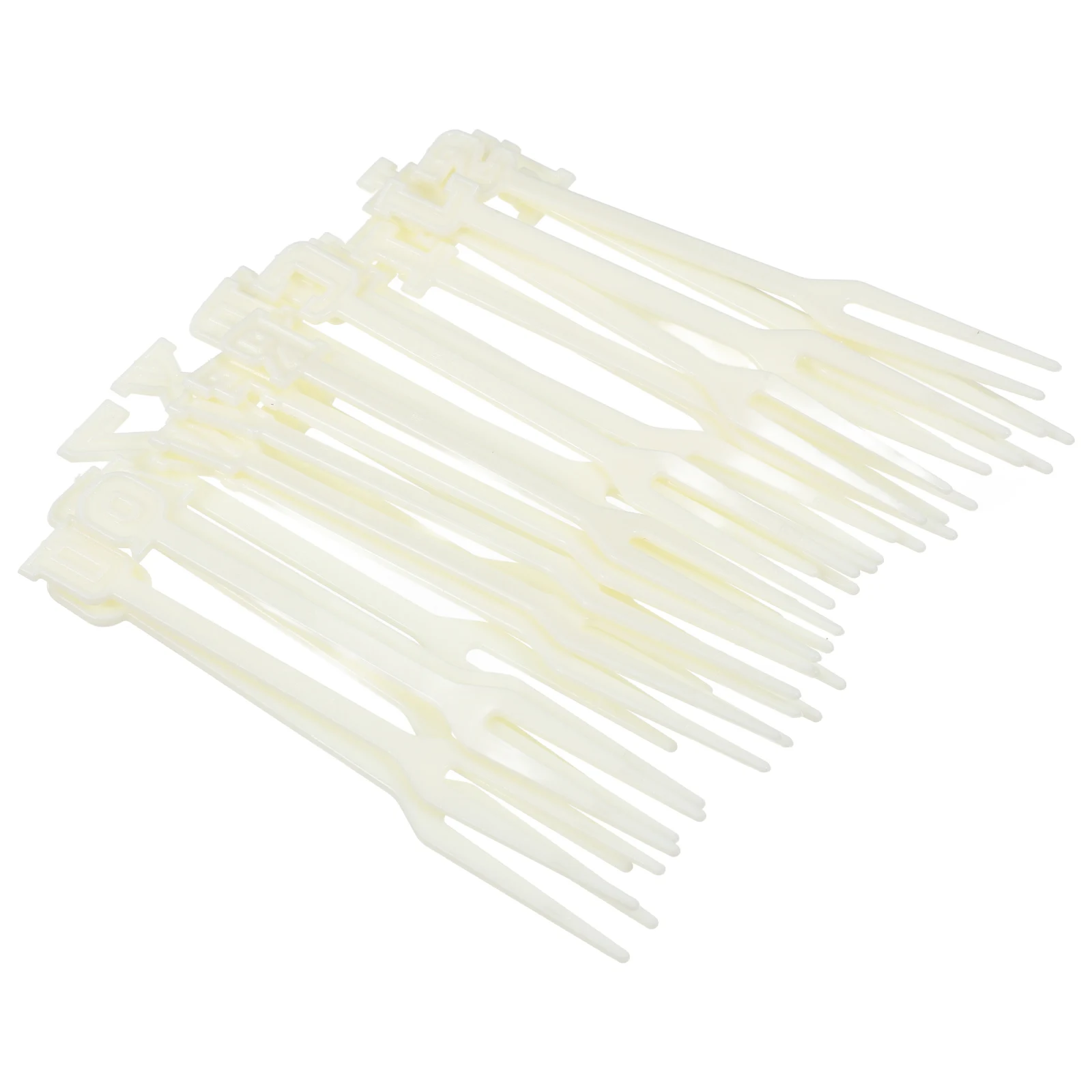

104 Pcs Plastic Forks Long Handle Appetizer Pick Multifunctional Cake Ornament Spoon Dessert Mini For Fruits