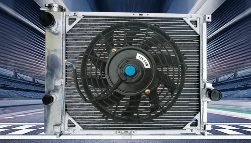 ALUMINUM RADIATOR + FAN FOR BMW E34 525 525i 530 M50 engine 1986-1996 MT 1987 88 89 90 91 92 93 94 95 96 1988 1989 86