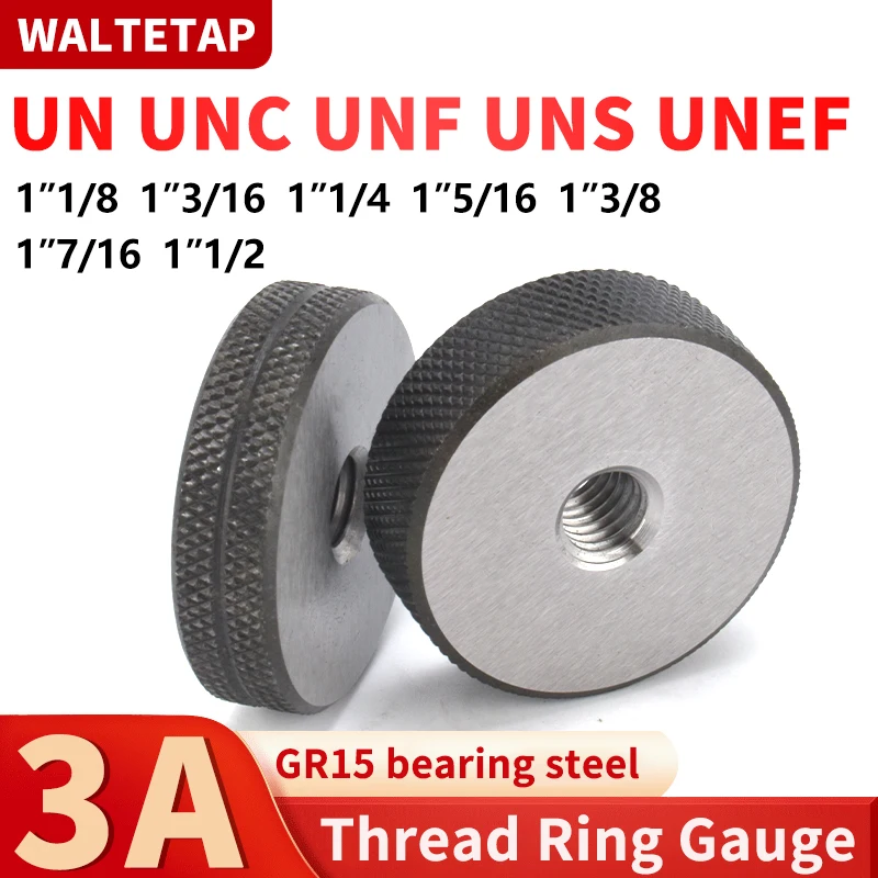 

1SET(1*GO+1*NOGO)3A1''1/8 1''3/16 1''1/4 1''5/16 1''3/8 1''7/16 1''1/2UN/UNC/UNF/UNS/UNEF America Standard Fine Thread RingGauge