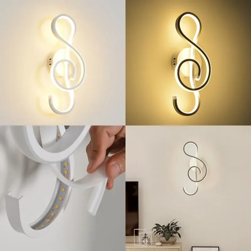 for  LED Modern Shaped Personality Wave 22W Wall Light