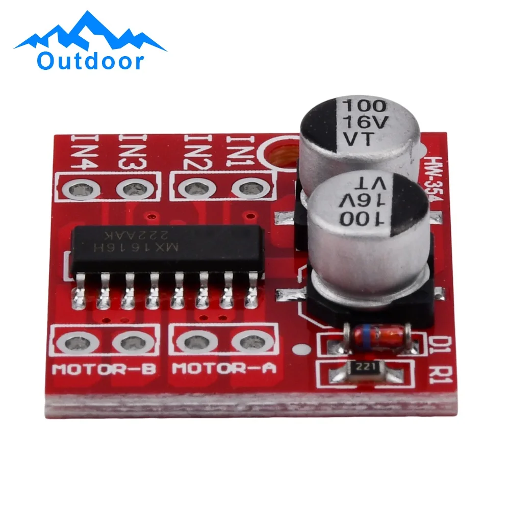 10PCS MX1508 DC Motor Driver Module Speed Dual H-Bridge Replace Stepper L298N Mini Controller Board Motor Drive Board 1.5A 2 Way