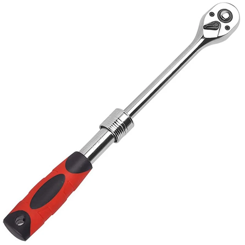 

72-Tooth Adjustable Socket Ratchet Wrench Extendable Telescopic Socket Spanner Torque Wrench Quick Release