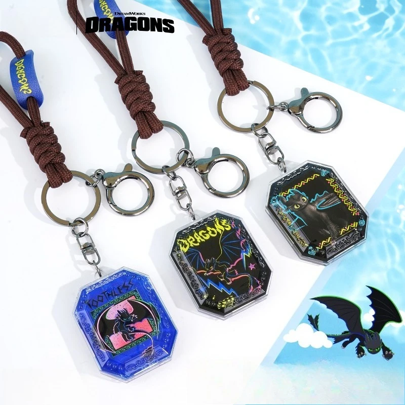 

Potdemiel Keychain Dragon Taming Master Series Toothless Backpack Pendant Car Decoration Creative Student Couple Festival Gift