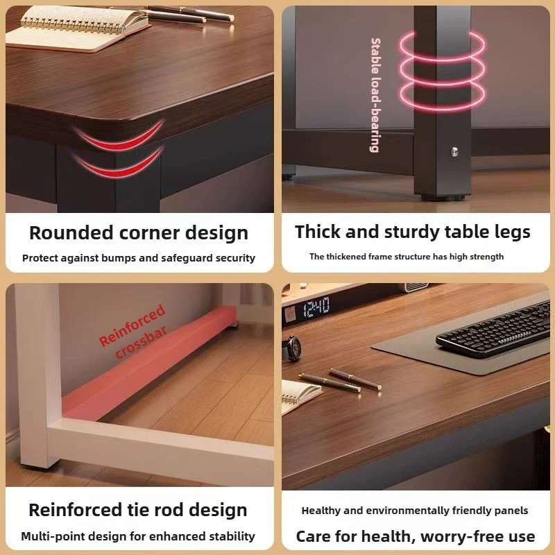 โต๊ะคอมพิวเตอร์ตั้งโต๊ะรุ่นใหม่ของมู่หลาน, โต๊ะเรียบง่ายทันสมัยสำหรับใช้ในบ้าน, โต๊ะทำงาน, โต๊ะเรียบง่าย, โต๊ะคอมพิวเตอร์, โต๊ะเขียนหนังสือ, โต๊ะทำงาน