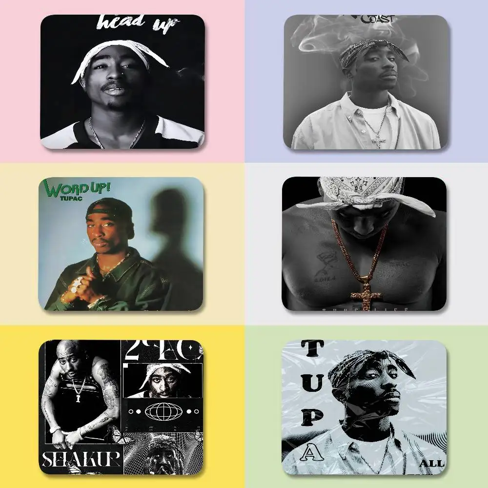 

1 шт. маленький коврик для мыши с изображением Тупака С-Шакура, игровой коврик для ноутбука, коврик для клавиатуры, защитный коврик для стола, мультяшный коврик для мыши