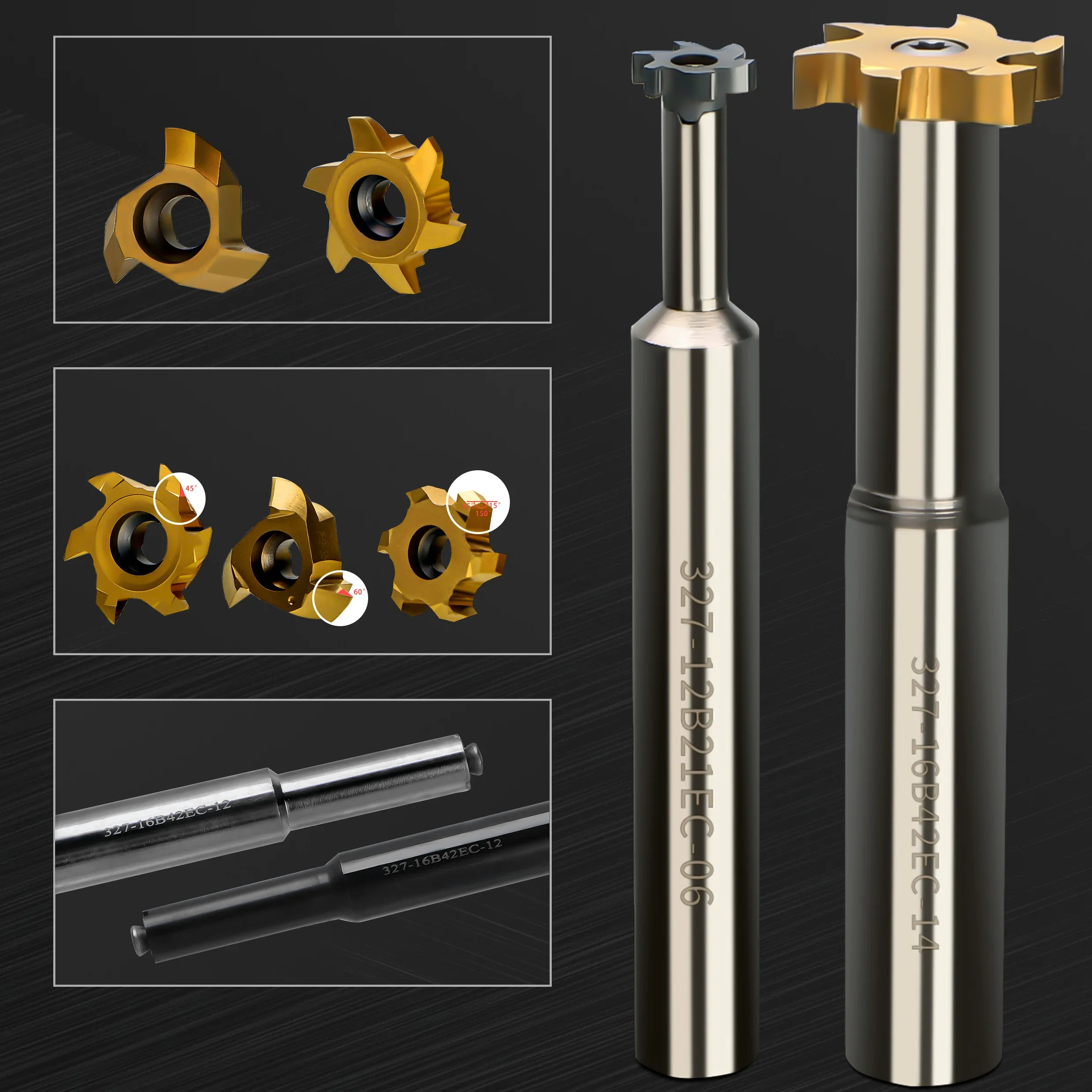 Imagem -05 - Cortador de Corte t Txc com Rosca T-slot Cortador de Entalhe Cnc Bloco Antibacteriano Rosca Fina