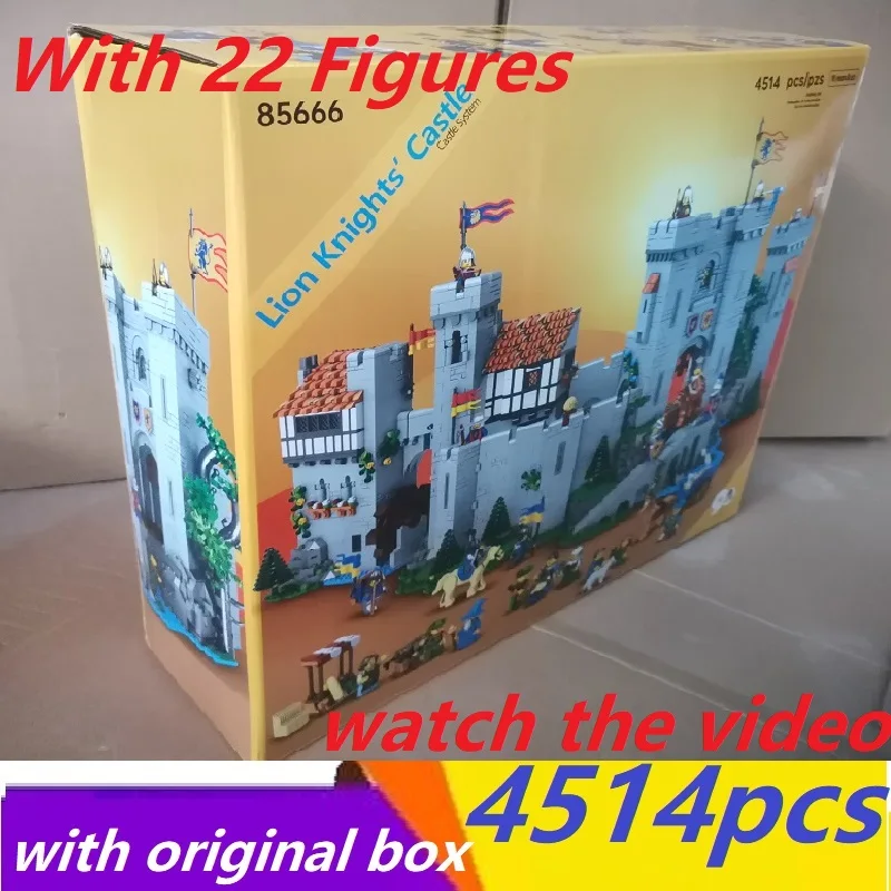 

Original Box 4514 PCS Lion King Castle Compatible 10305 85666 Building Blocks Bricks Education Kids Christmas Birthday Gifts Toy