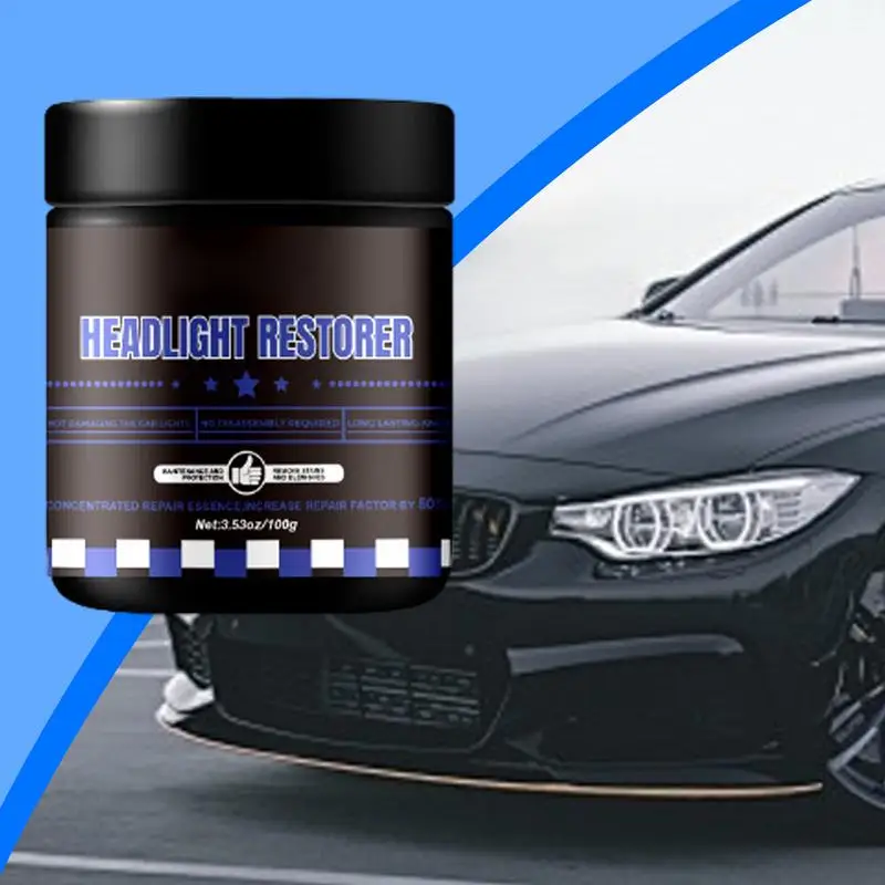 

Headlight Restoration Kit Headlight Coating With Sponge 3.53oz Auto Headlight Scratch Restoring Fluid For Yellowing Oxidation