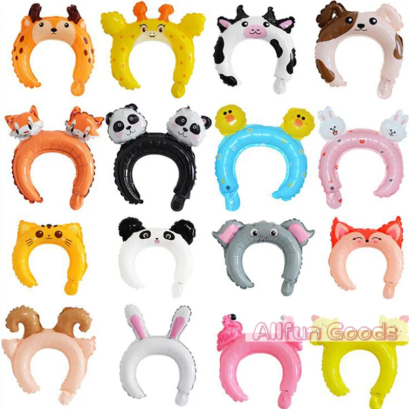 [TG835]20Pcs Cute Headband Foil Balloon Animal Balloon Children's Toys Party Decor