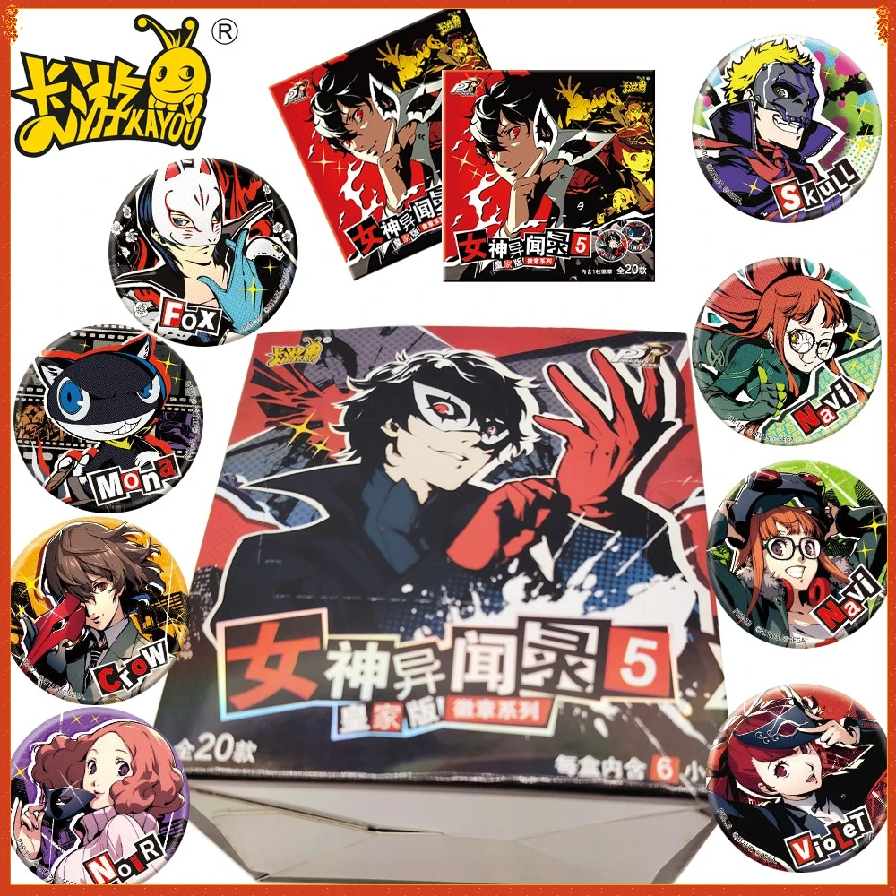 جديد KAYOU الأصلي شخصية 5 أنيمي الطرفية عالية الوضوح شخصيات شارة مستديرة لحقيبة الظهر الملابس والاكسسوارات هدايا ممتعة #1