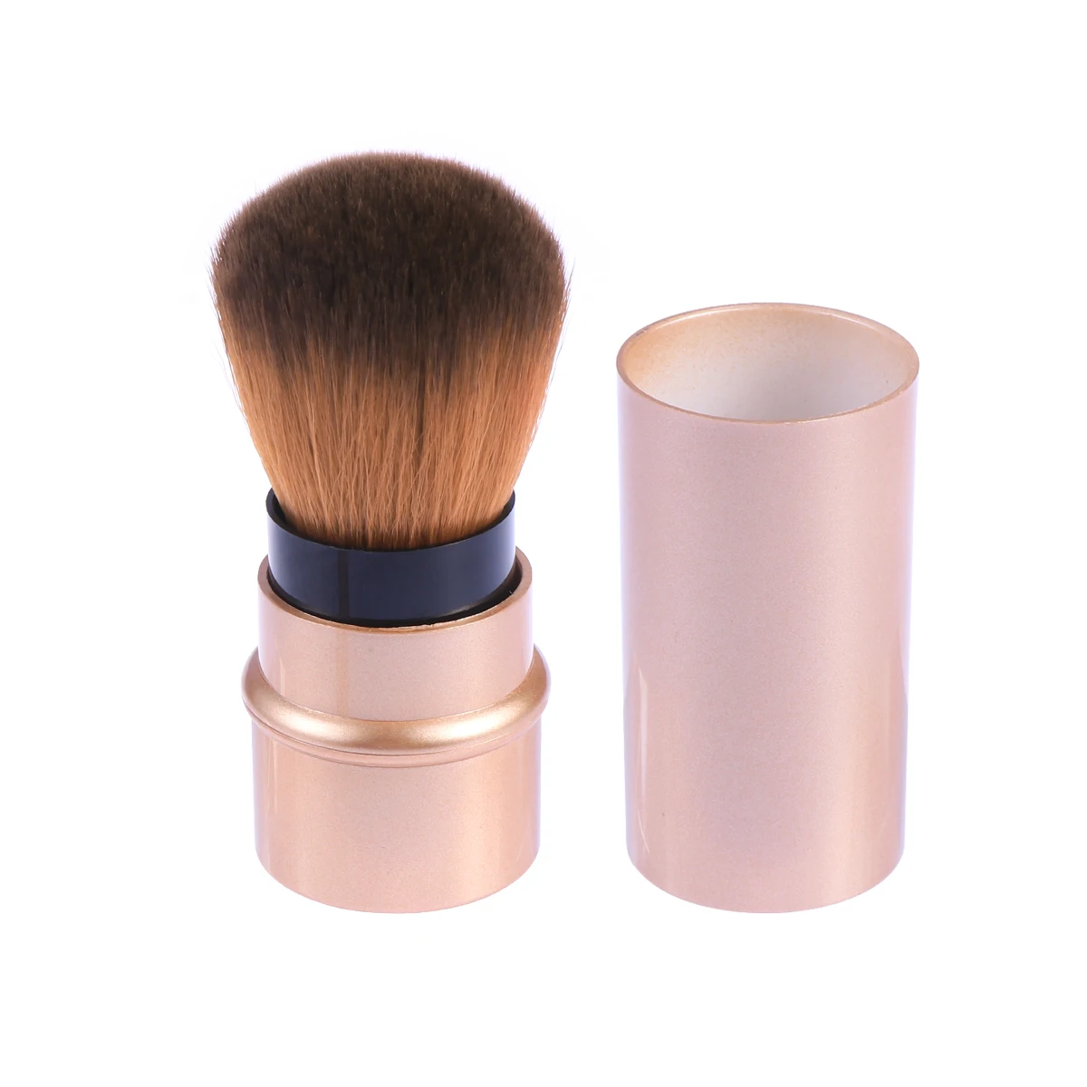 Mini Retractable Blush Brush Soft Dense Synthetic Bristles Portable Makeup Brush Professional Cosmetics Powder Foundation Face