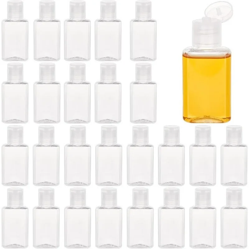 120 Stück 30ml Plastik reise flaschen auslaufs ichere Quetsch flaschen mit Flip-Caps klare Mini-Shampoo flaschen klein leer
