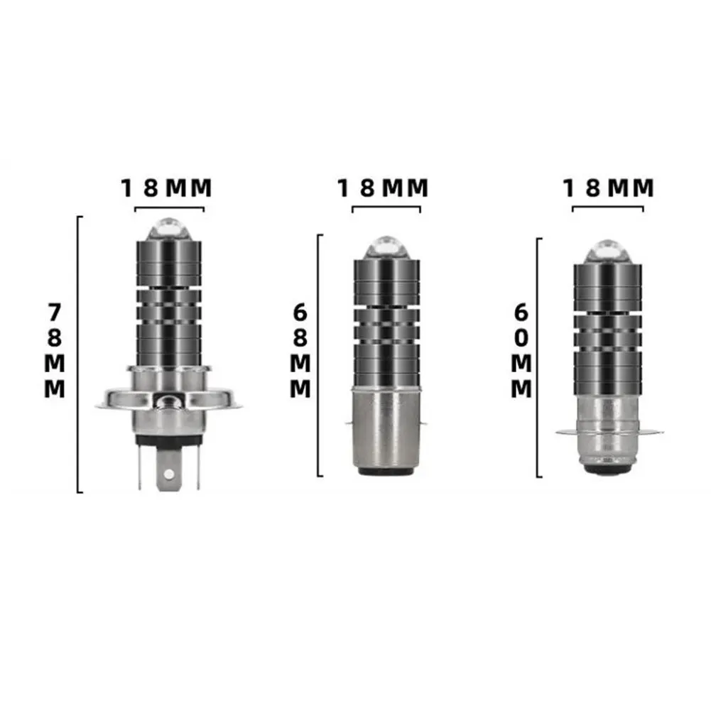 مصباح أمامي LED بتصميم بصري محسّن H4P15DBA20D مثالي للدراجات النارية والمركبات الكهربائية 12 وات طاقة 0 8A تيار